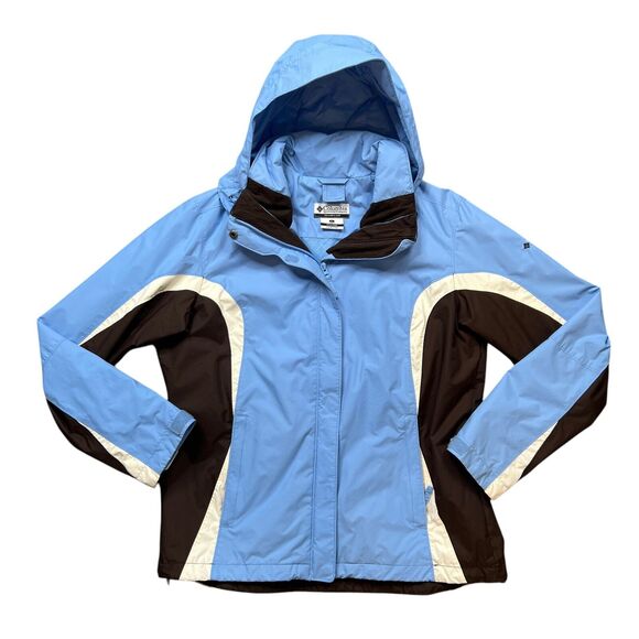 Columbia Jacket Womens L Large Full Zip Hooded Interchange *Missing Inner Lining - Picture 1 of 12